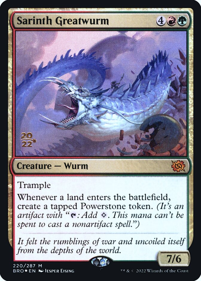 Sarinth Greatwurm card front