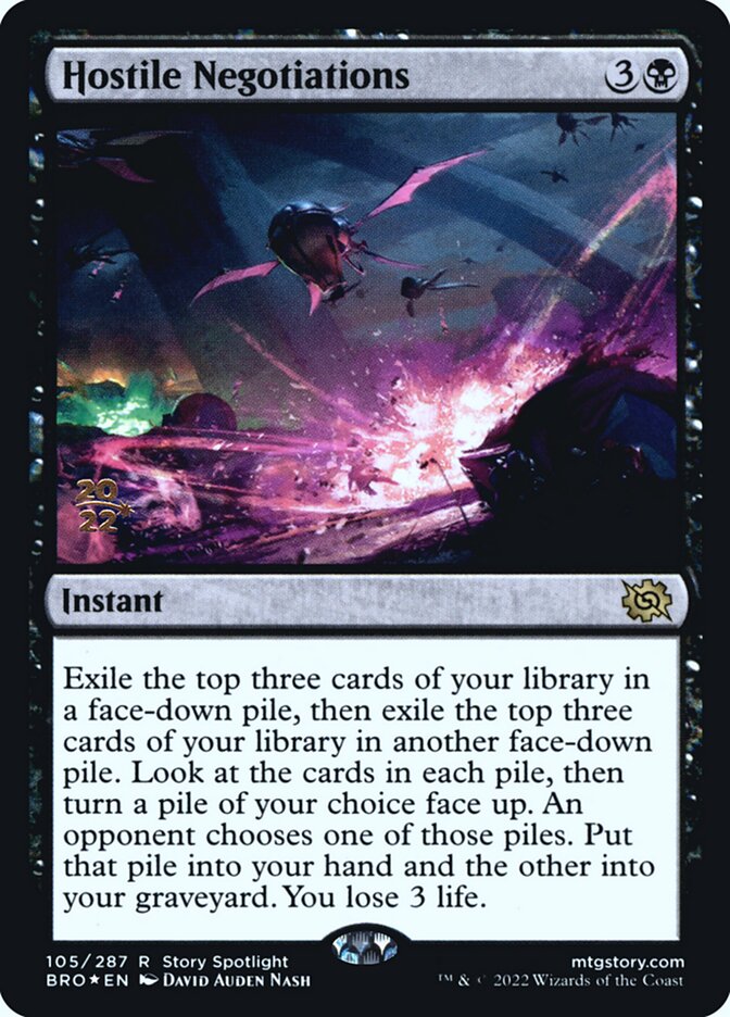 Hostile Negotiations card front