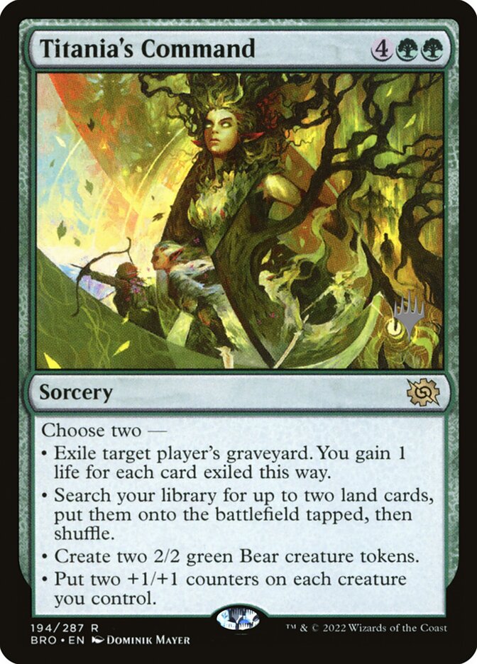 Titania's Command card front