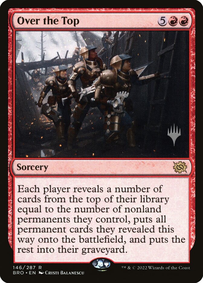 Over the Top card front