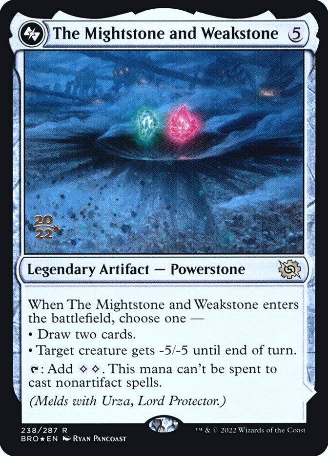 The Mightstone and Weakstone card front