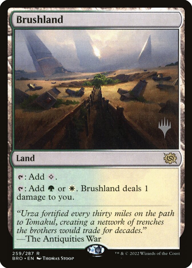 Brushland card front