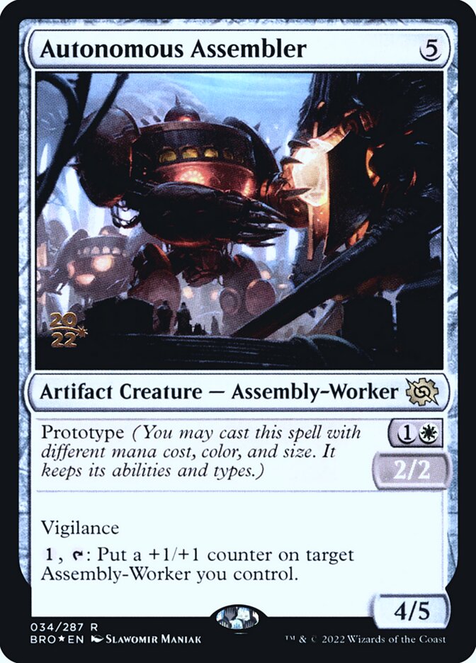 Autonomous Assembler card front