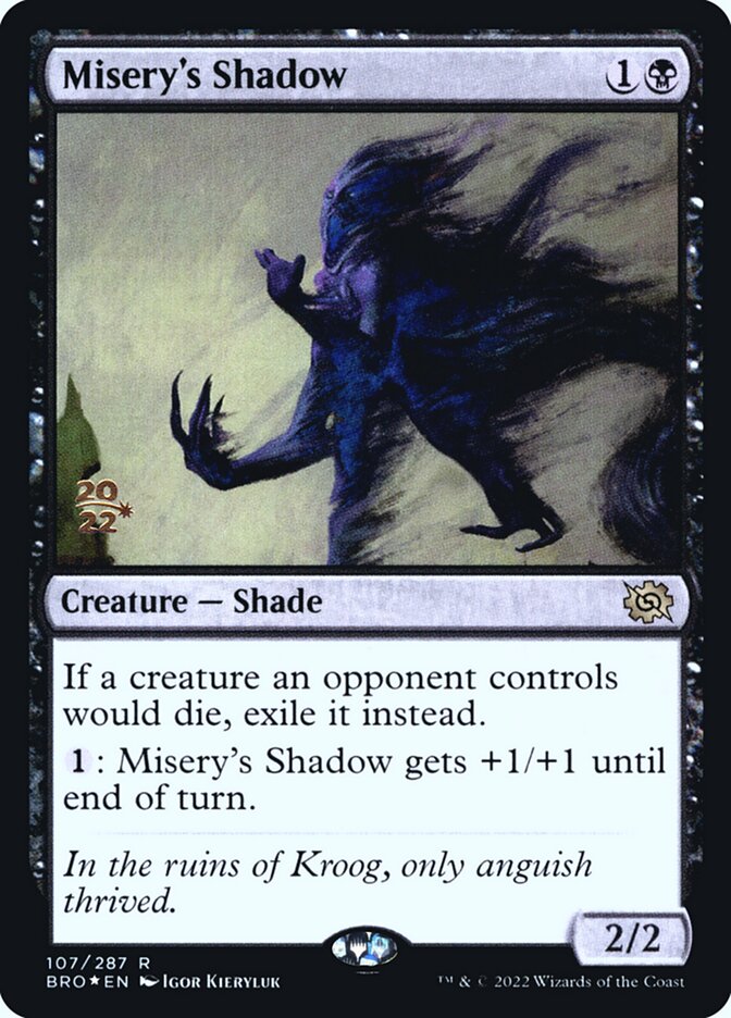 Misery's Shadow card front
