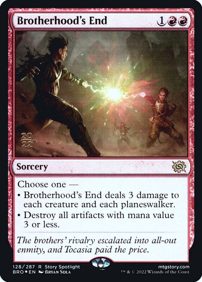 Brotherhood's End card front