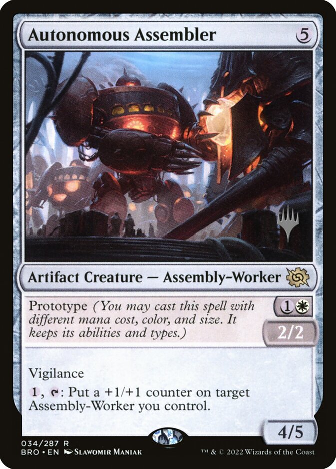 Autonomous Assembler card front