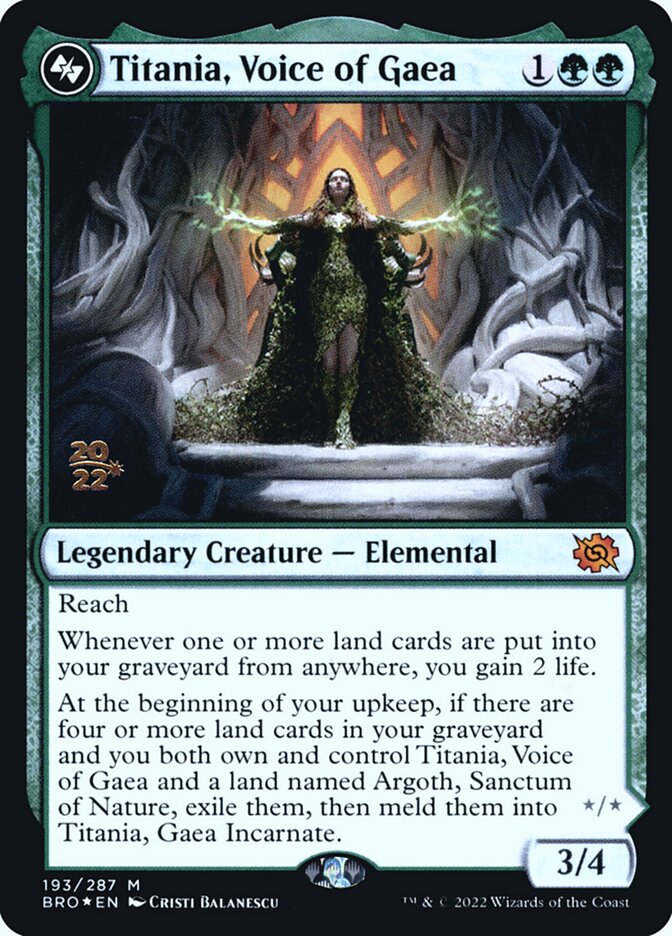 Titania, Voice of Gaea card front