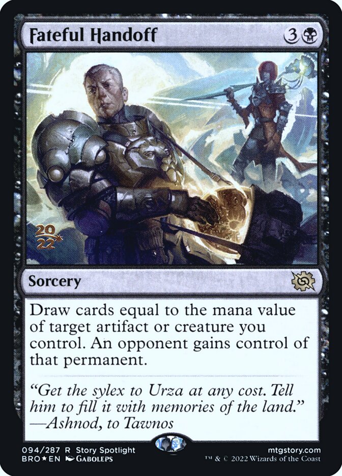 Fateful Handoff card front