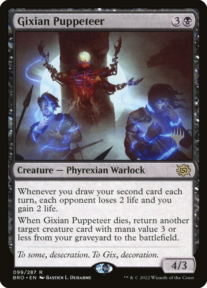 Gixian Puppeteer card front