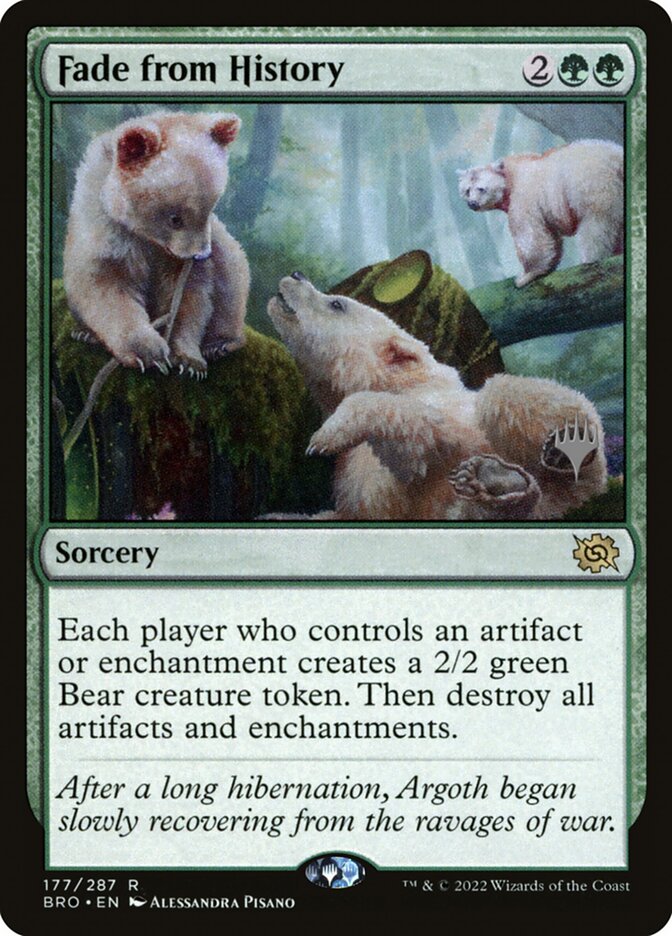 Fade from History card front