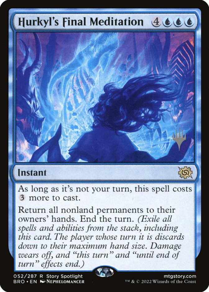 Hurkyl's Final Meditation card front