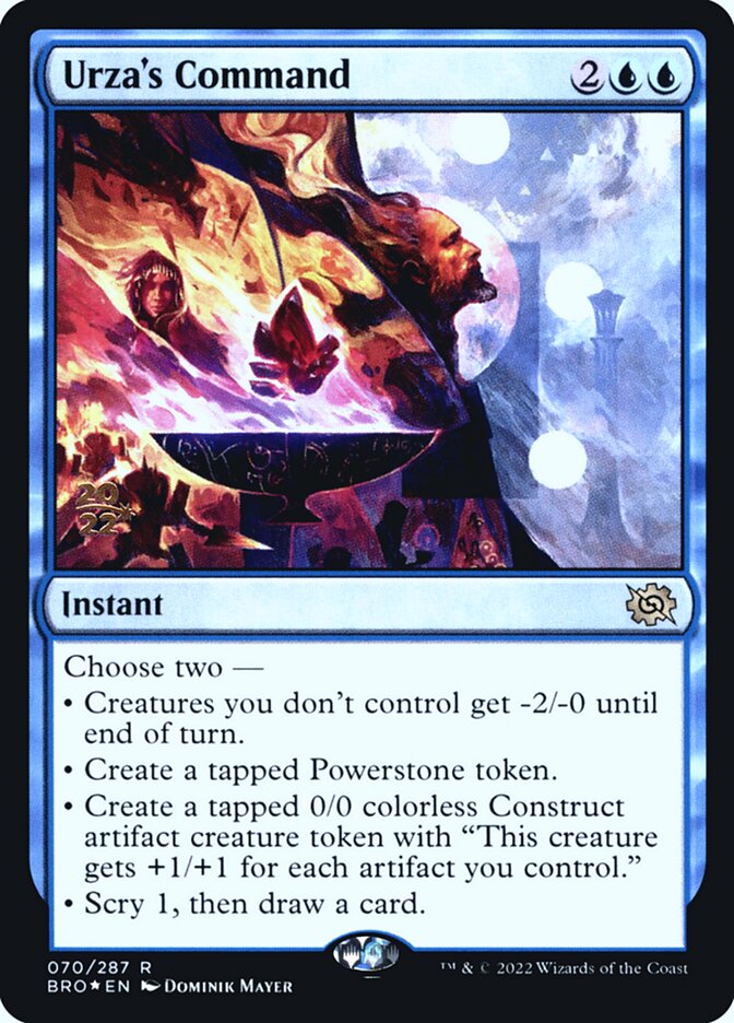 Urza's Command card front