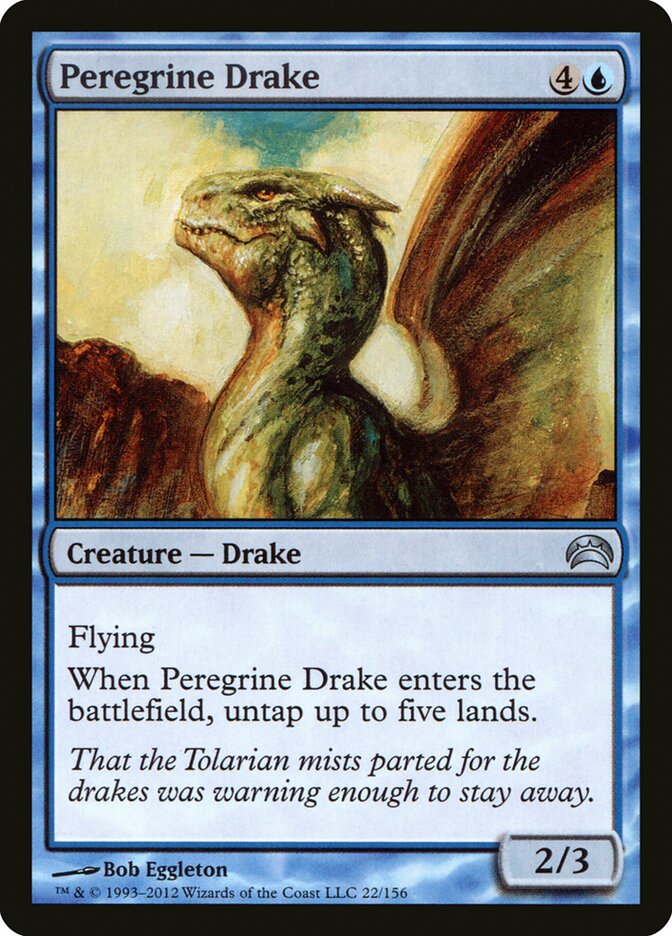 Peregrine Drake card front