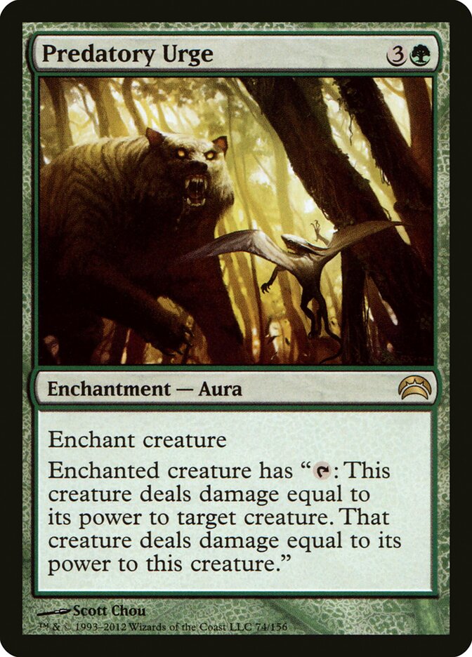 Predatory Urge card front