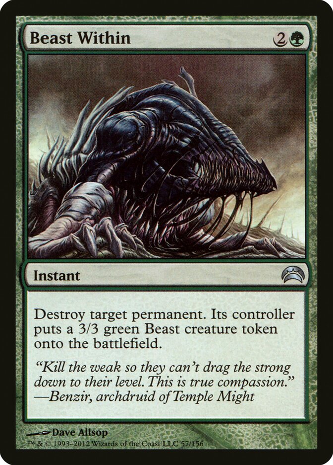 Beast Within card front