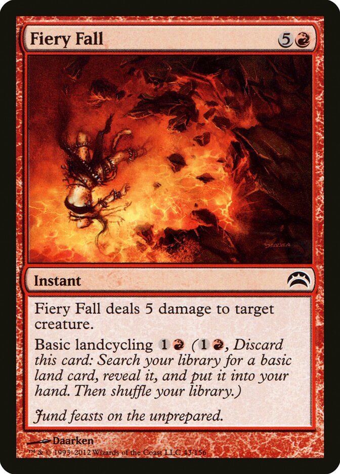 Fiery Fall card front