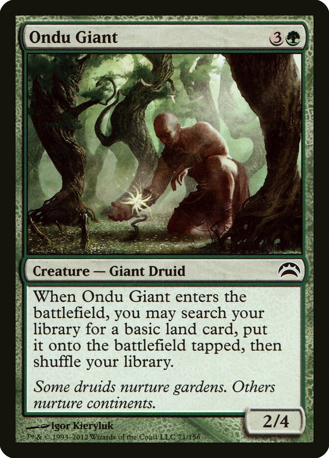 Ondu Giant card front