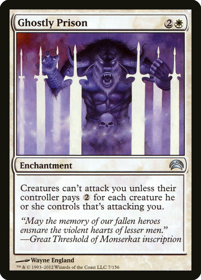 Ghostly Prison card front