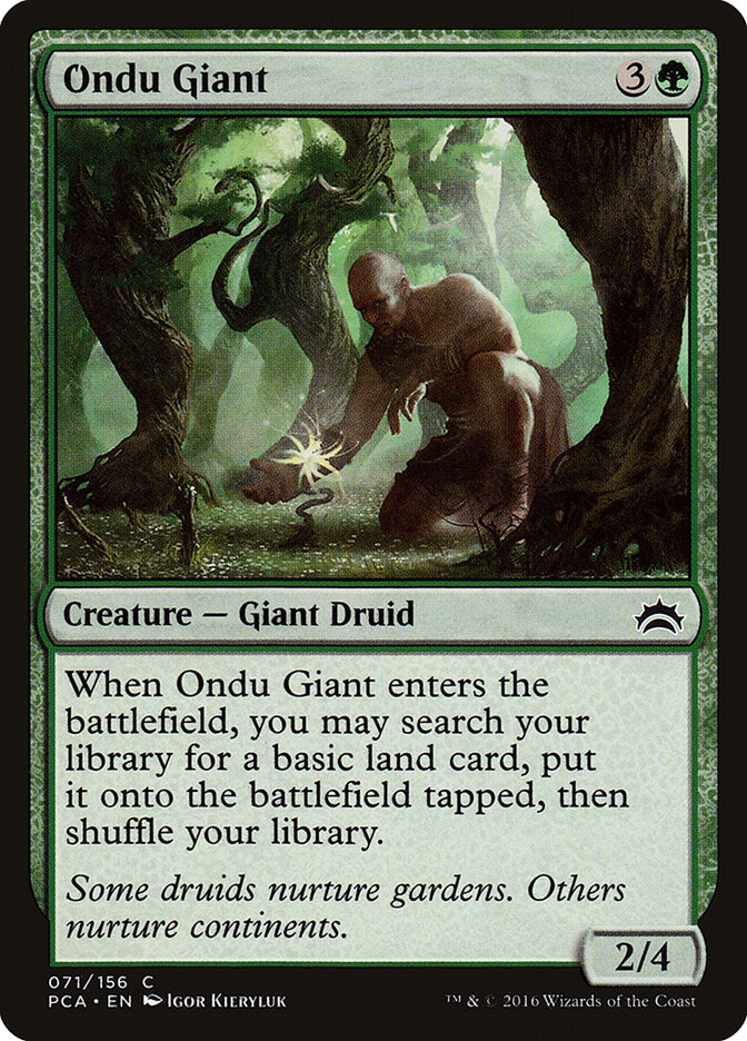 Ondu Giant card front