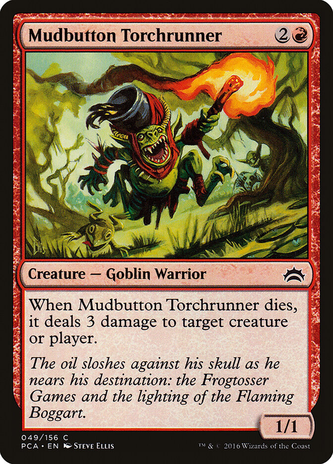 Mudbutton Torchrunner card front