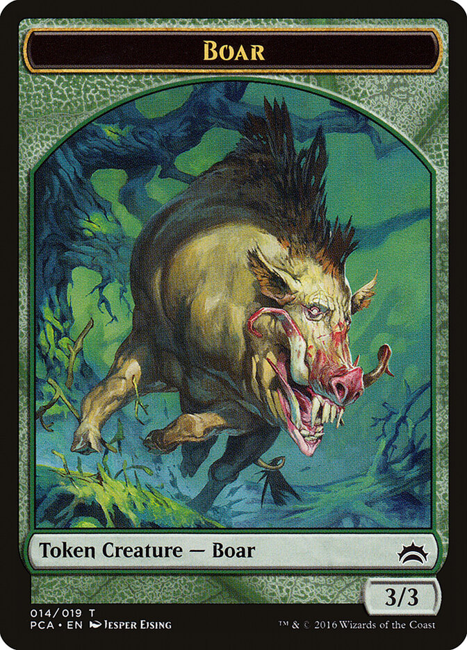 Boar card front