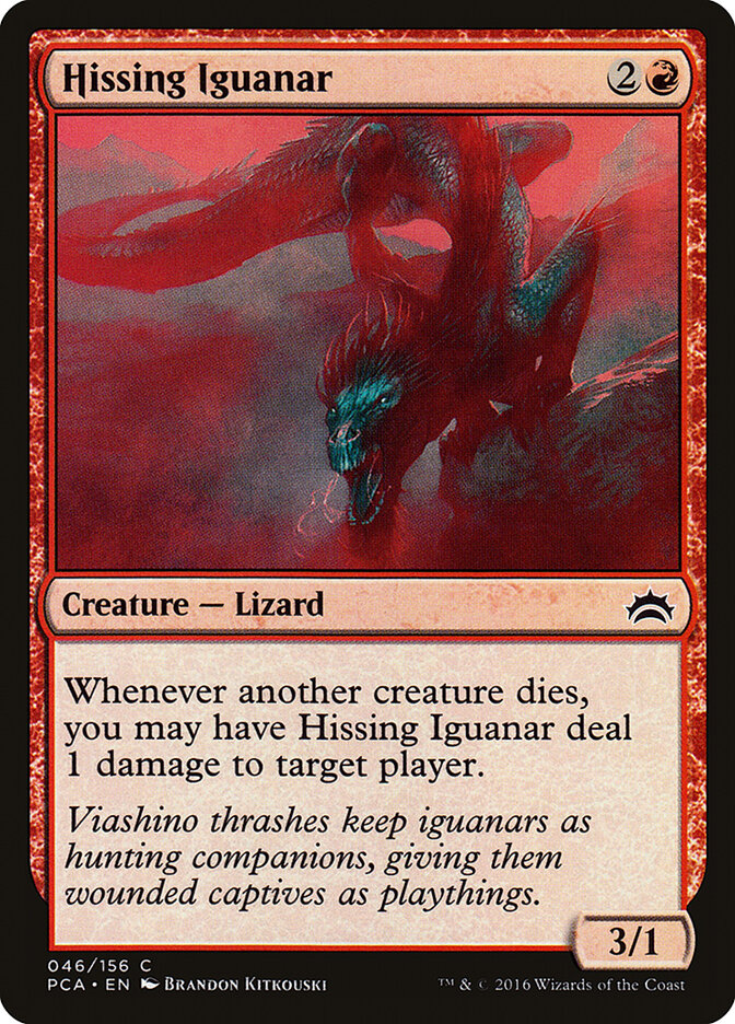 Hissing Iguanar card front