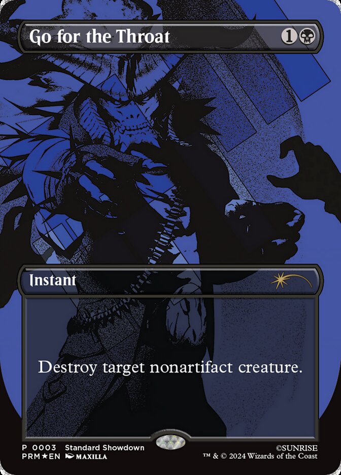 Go for the Throat card front
