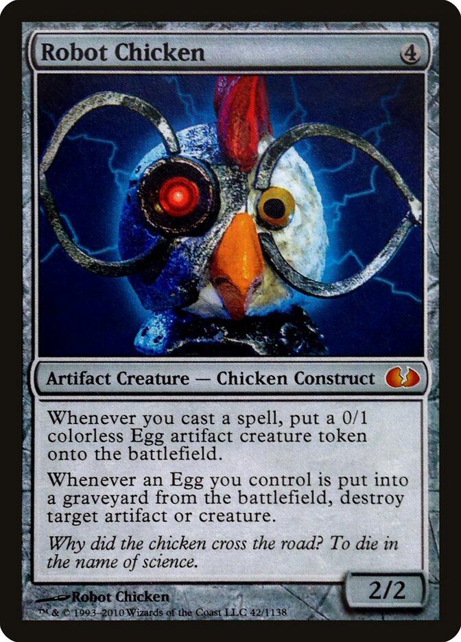 Robot Chicken card front