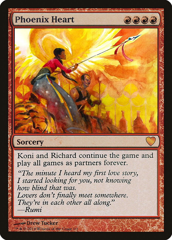 Phoenix Heart card front