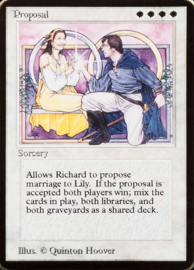 Proposal card front