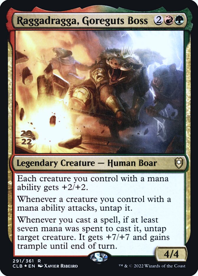 Raggadragga, Goreguts Boss card front