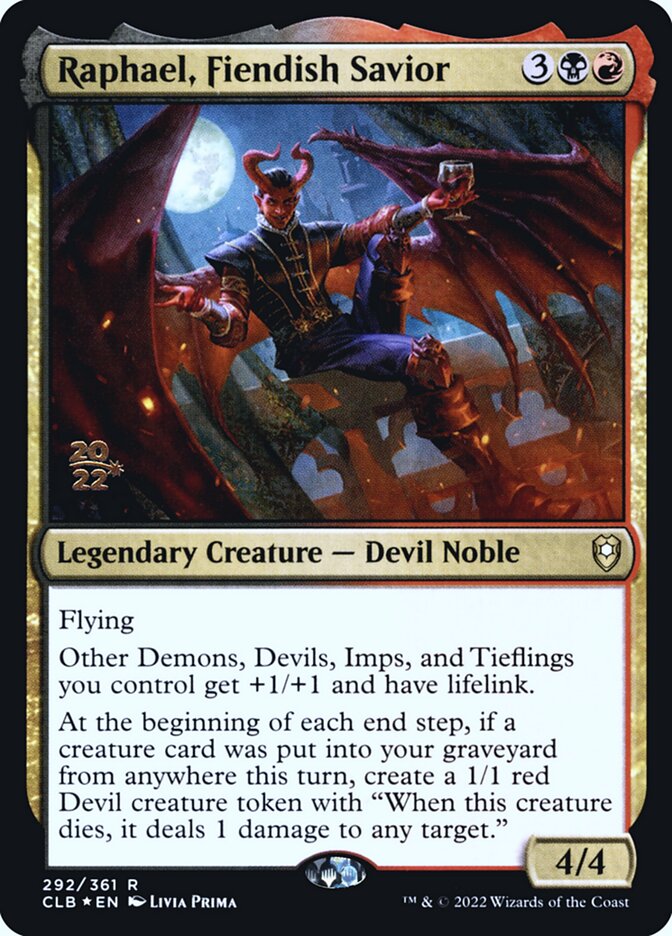 Raphael, Fiendish Savior card front