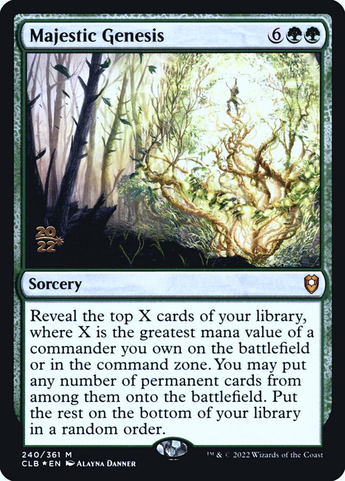 Majestic Genesis card front