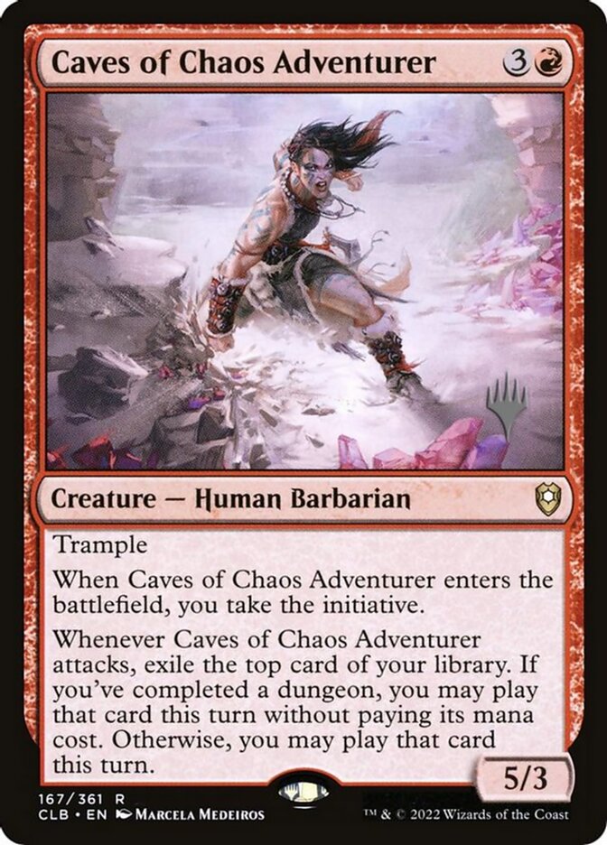 Caves of Chaos Adventurer card front