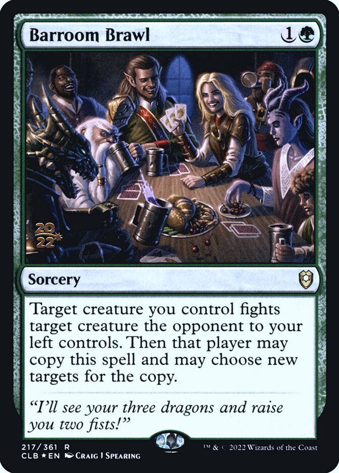 Barroom Brawl card front