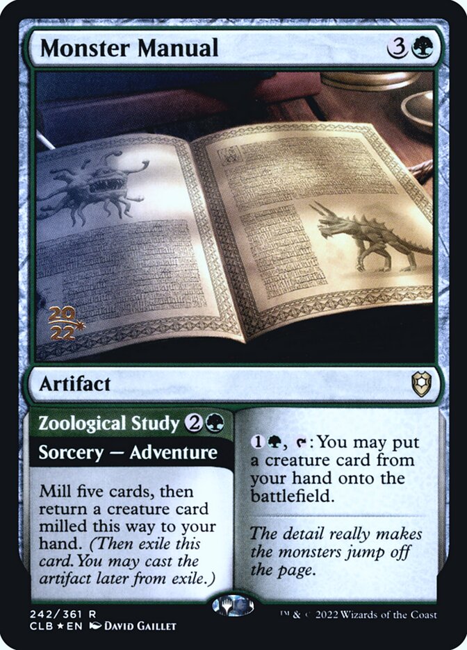 Monster Manual card front