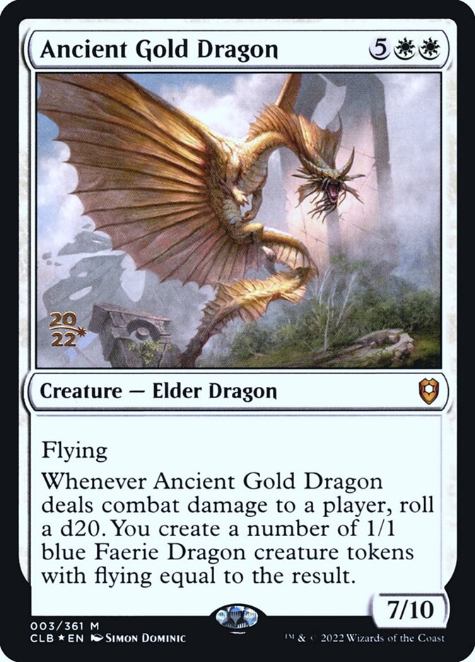 Ancient Gold Dragon card front