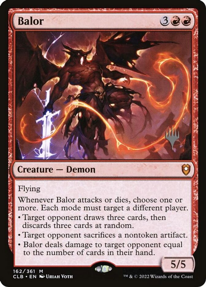 Balor card front