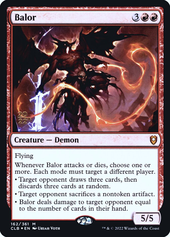 Balor card front