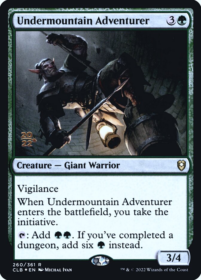 Undermountain Adventurer card front