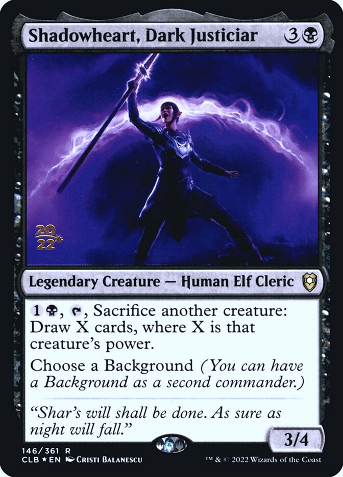 Shadowheart, Dark Justiciar card front