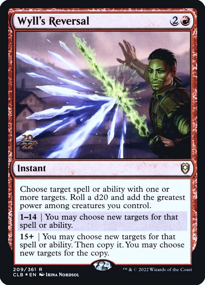 Wyll's Reversal card front