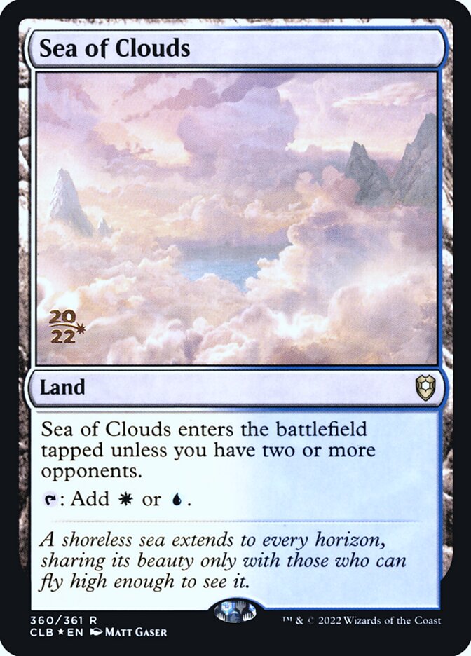 Sea of Clouds card front