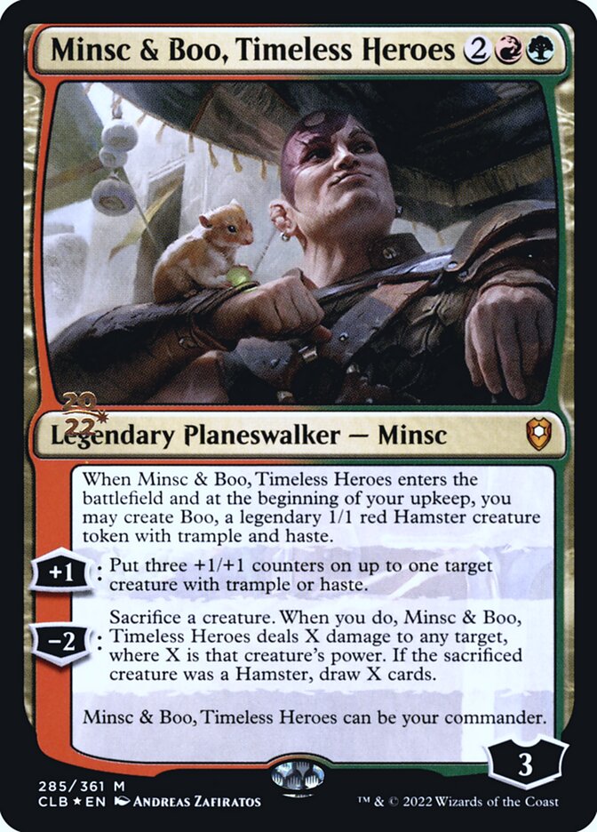Minsc & Boo, Timeless Heroes card front