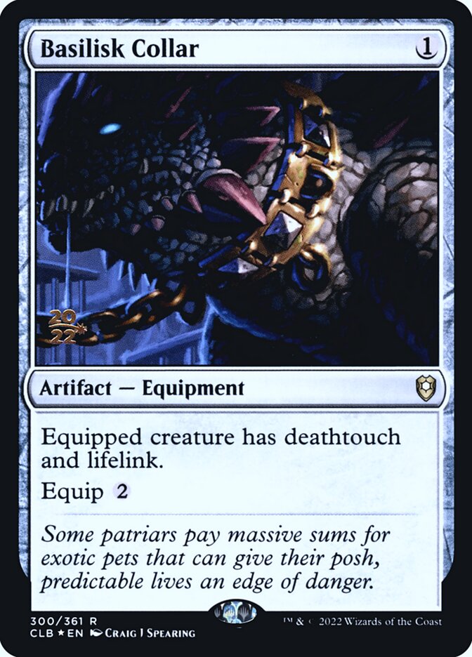Basilisk Collar card front