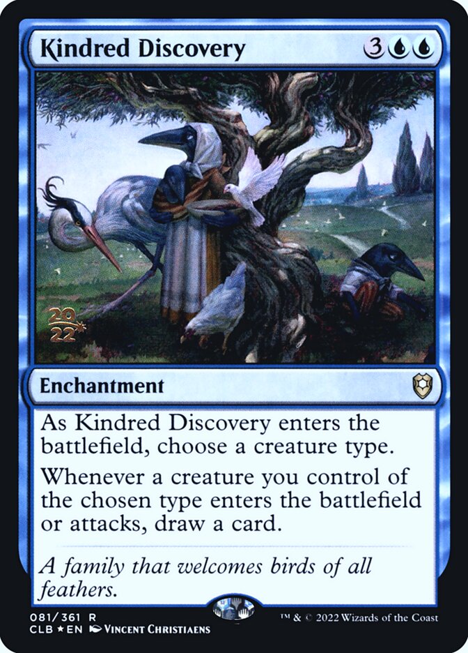 Kindred Discovery card front