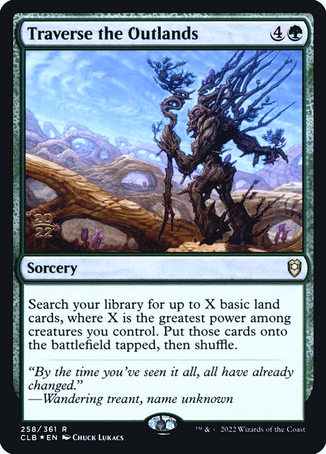 Traverse the Outlands card front