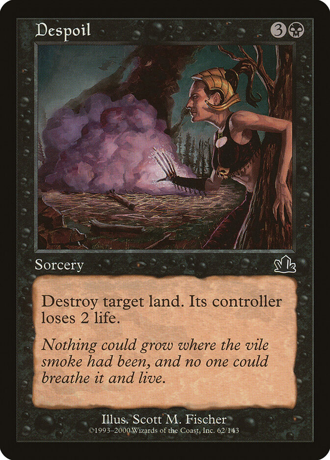 Despoil card front