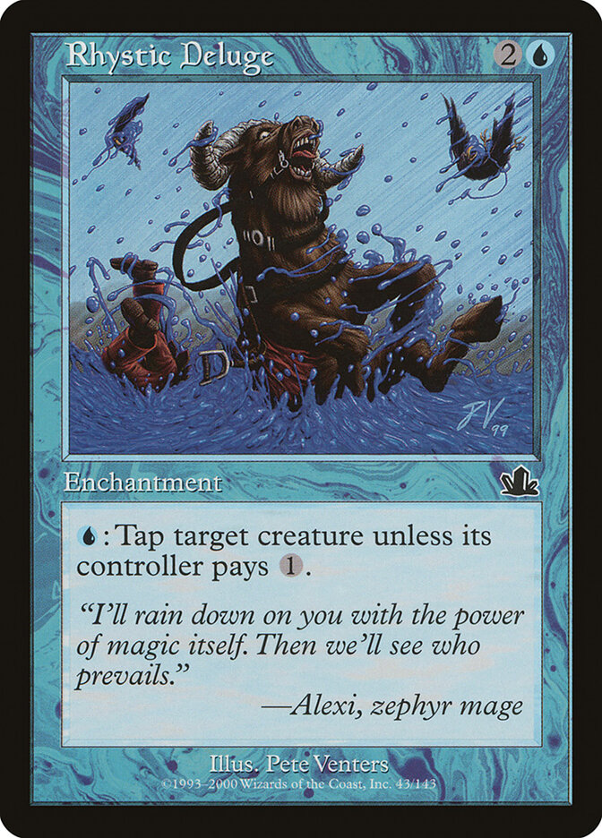 Rhystic Deluge card front