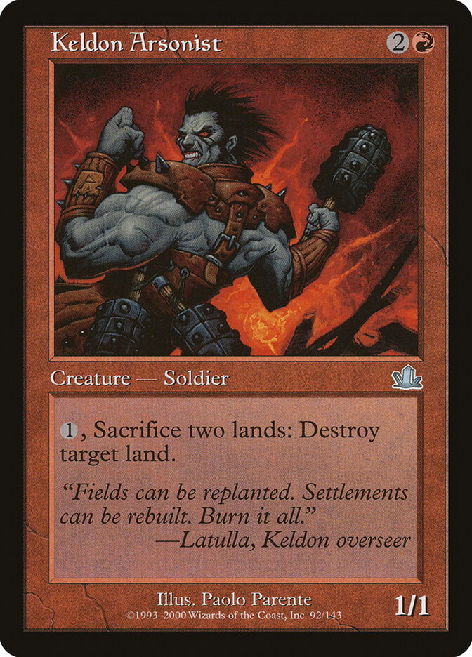 Keldon Arsonist card front